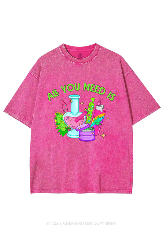 All You Need Is Y2K Washed Tee Cherrykitten