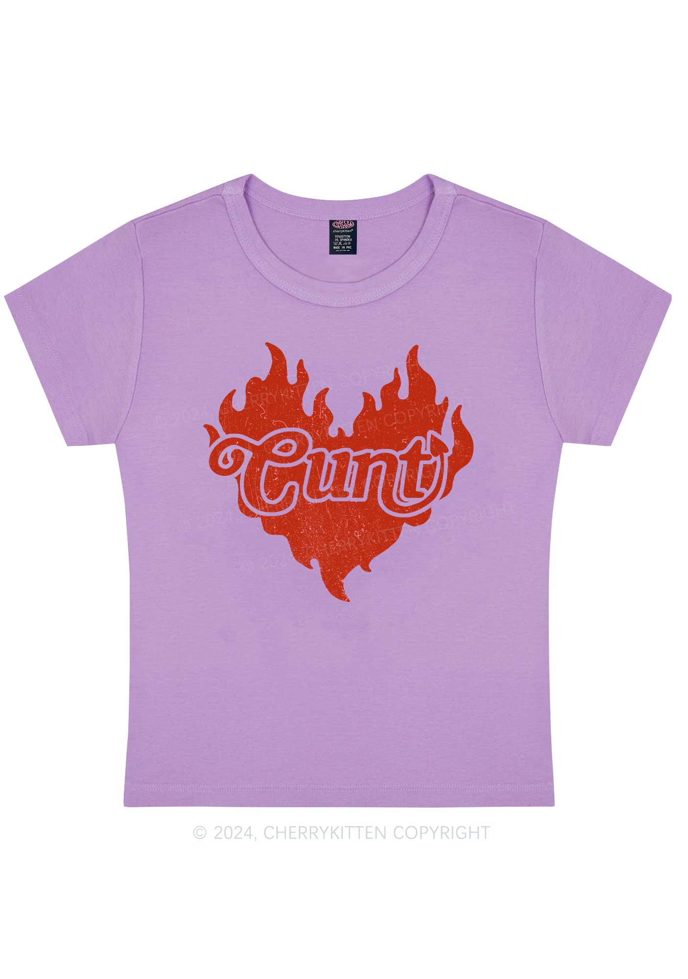 Cxxt Devil Y2K Valentine's Day Baby Tee Cherrykitten