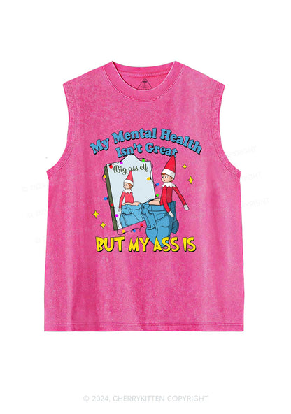 Christmas Big Axx Elf Y2K Washed Tank Cherrykitten