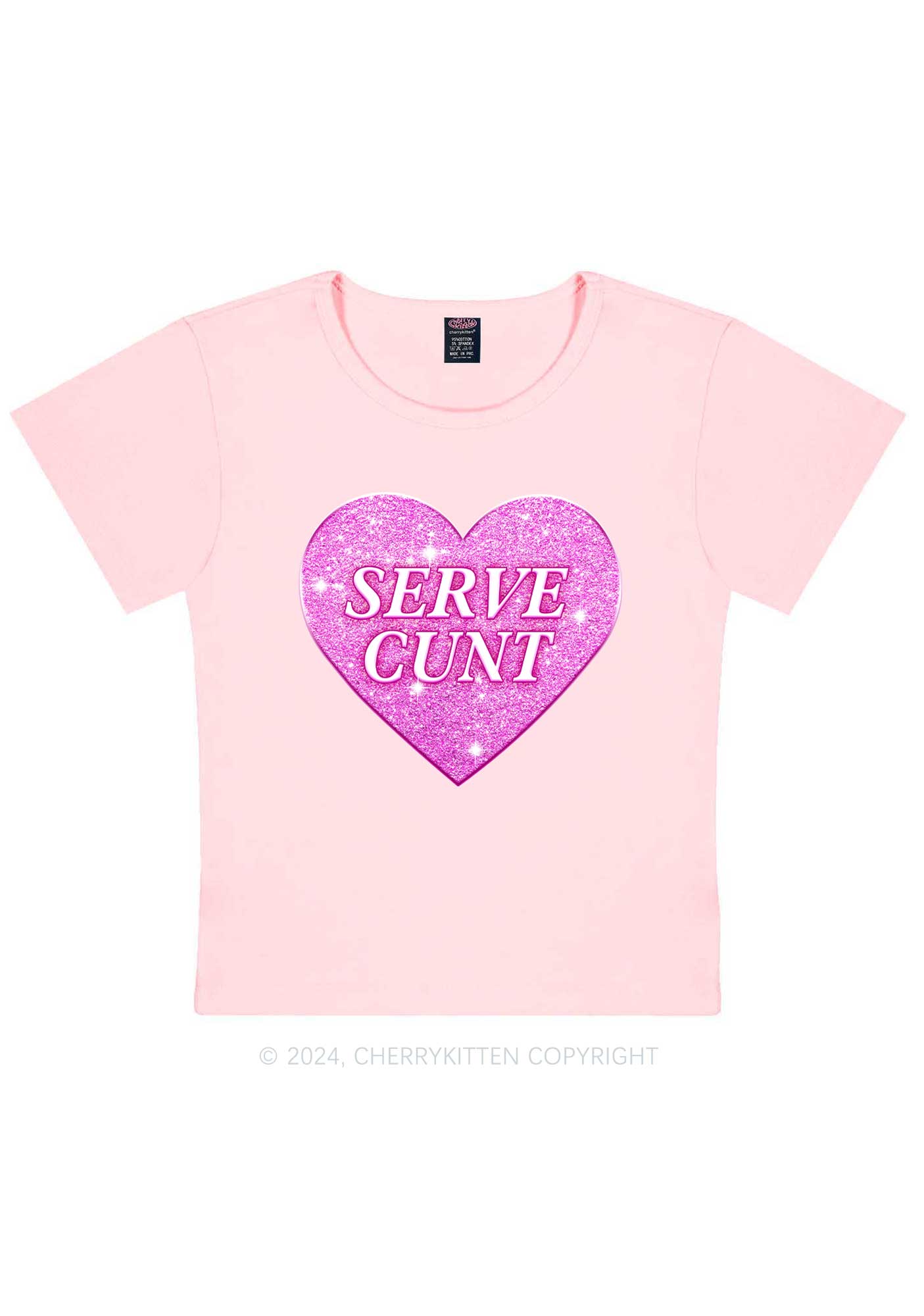 Serve Cxxt Y2K Valentine's Day Baby Tee Cherrykitten