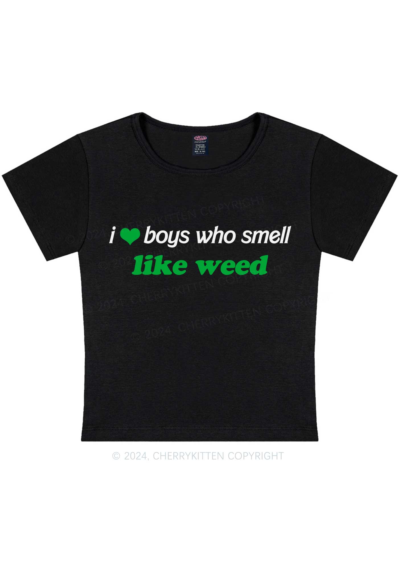 Boys Smell Like Wxxd Y2K Baby Tee Cherrykitten