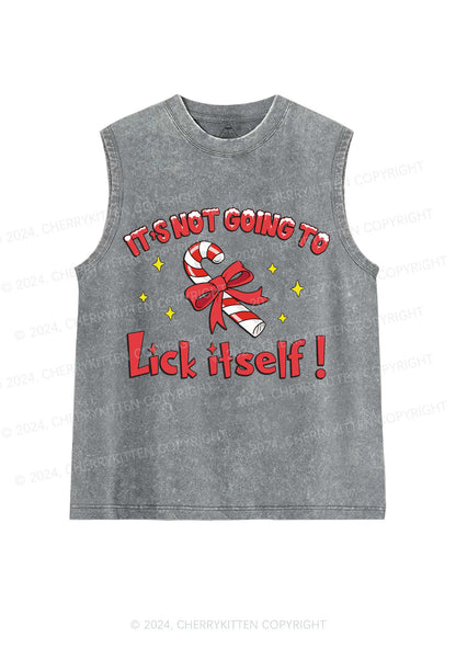 Christmas Lick Itself Y2K Washed Tank Cherrykitten