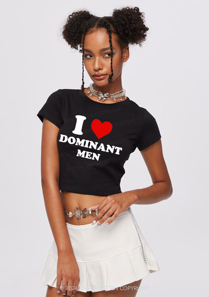 I Love D Men Y2K Baby Tee Cherrykitten