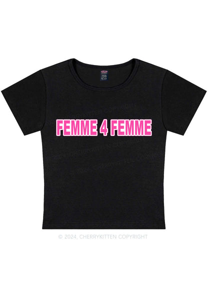 Femme For Femme Y2K Baby Tee Cherrykitten