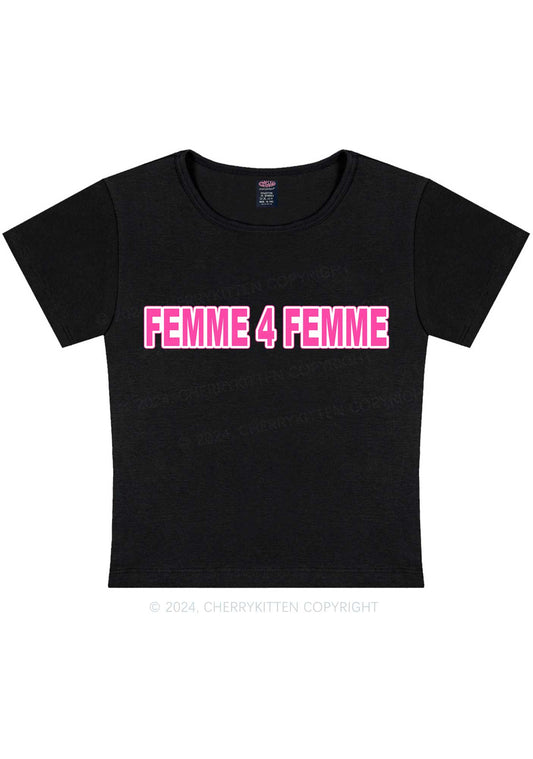 Femme For Femme Y2K Baby Tee Cherrykitten