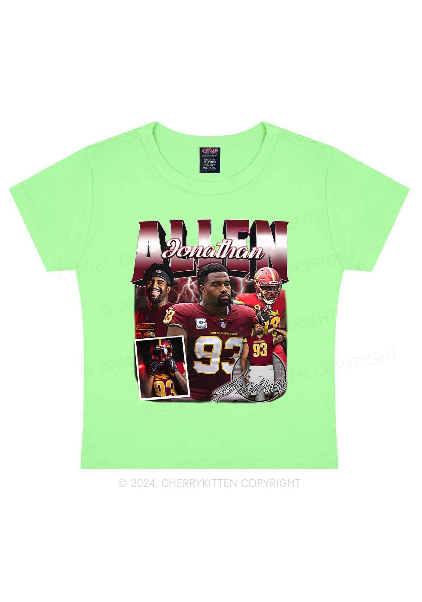 Red Allen Y2K Super Bowl Baby Tee Cherrykitten