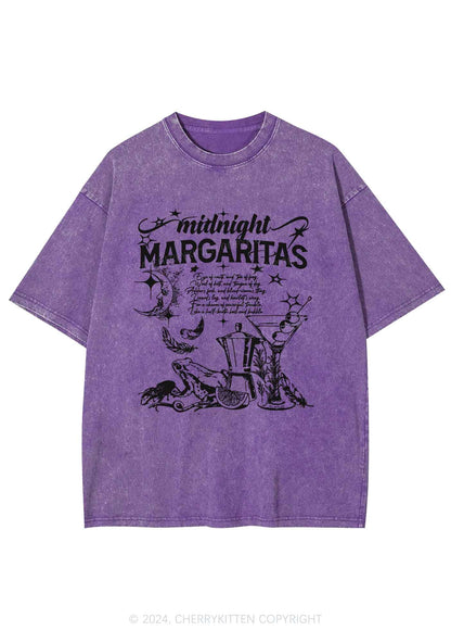 Halloween Midnight Margaritas Y2K Washed Tee Cherrykitten