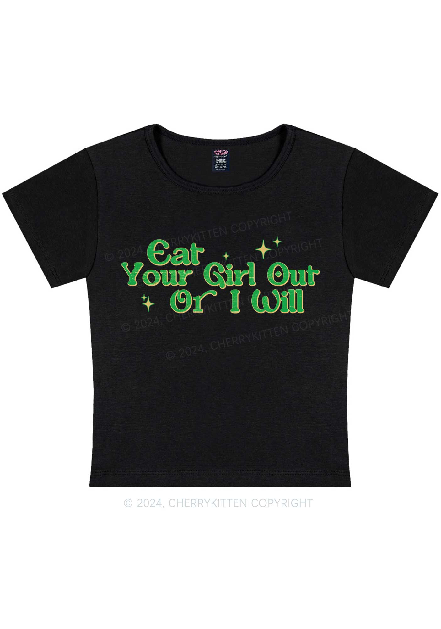 I Will Eat Your Girl Y2K Baby Tee Cherrykitten