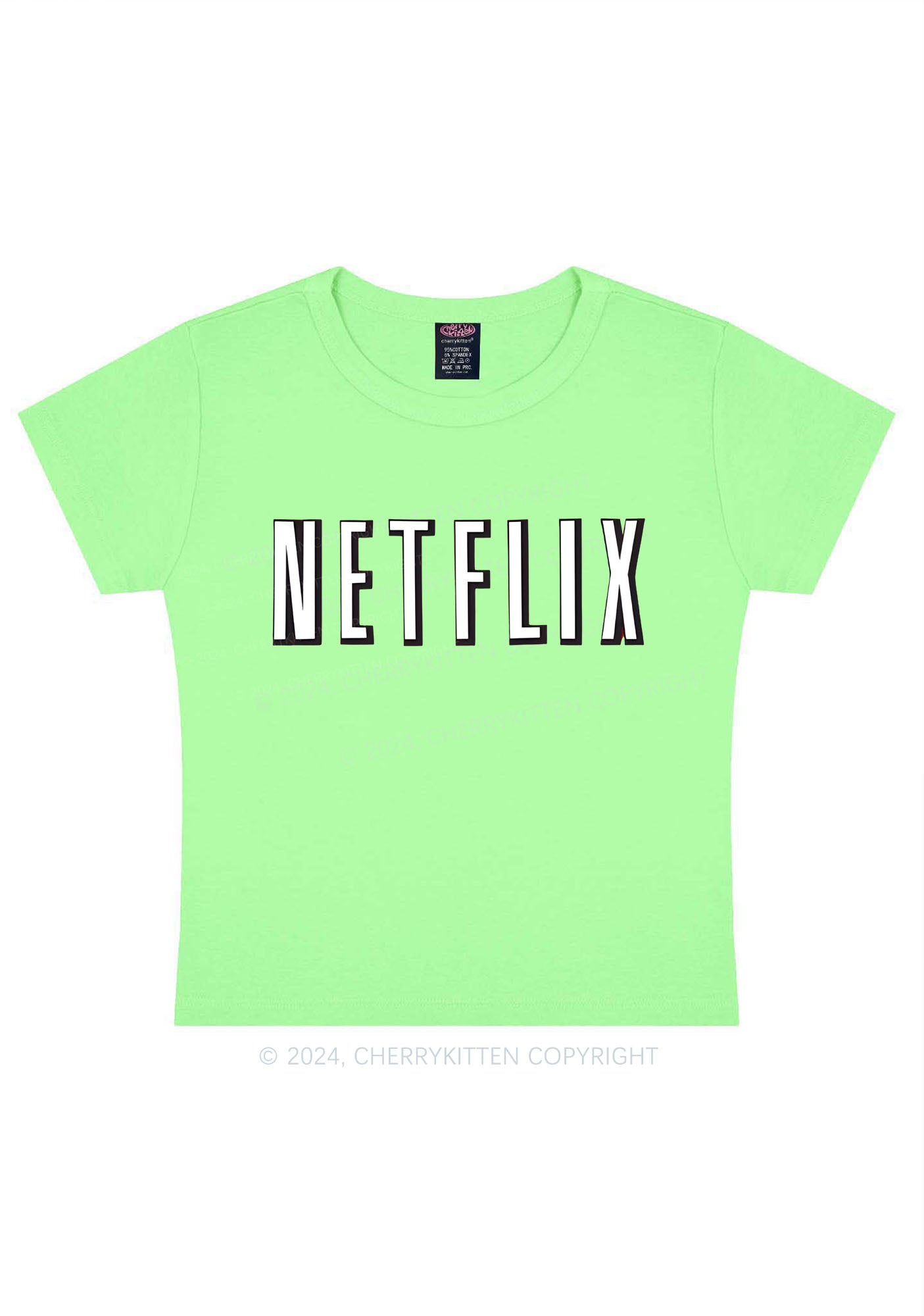 Netflix Y2K Valentine's Day Baby Tee Cherrykitten