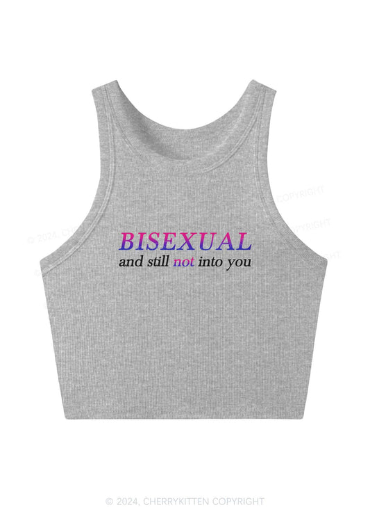 Bisexual And Still Not Into You Y2K Crop Tank Top Cherrykitten