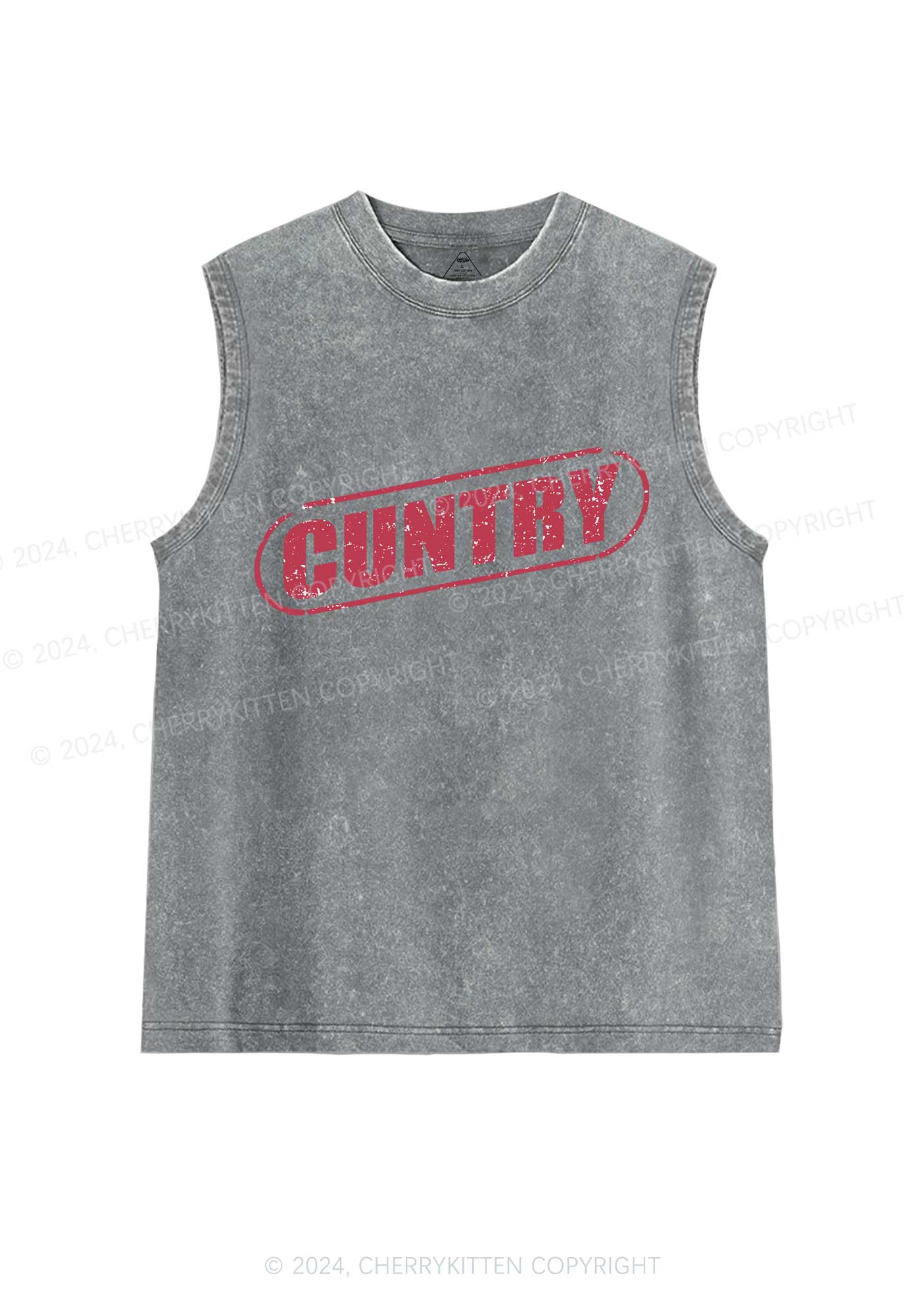 Cuntry Y2K Washed Tank Cherrykitten