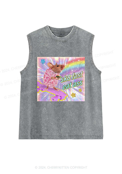 Fast Eat Y2K Washed Tank Cherrykitten