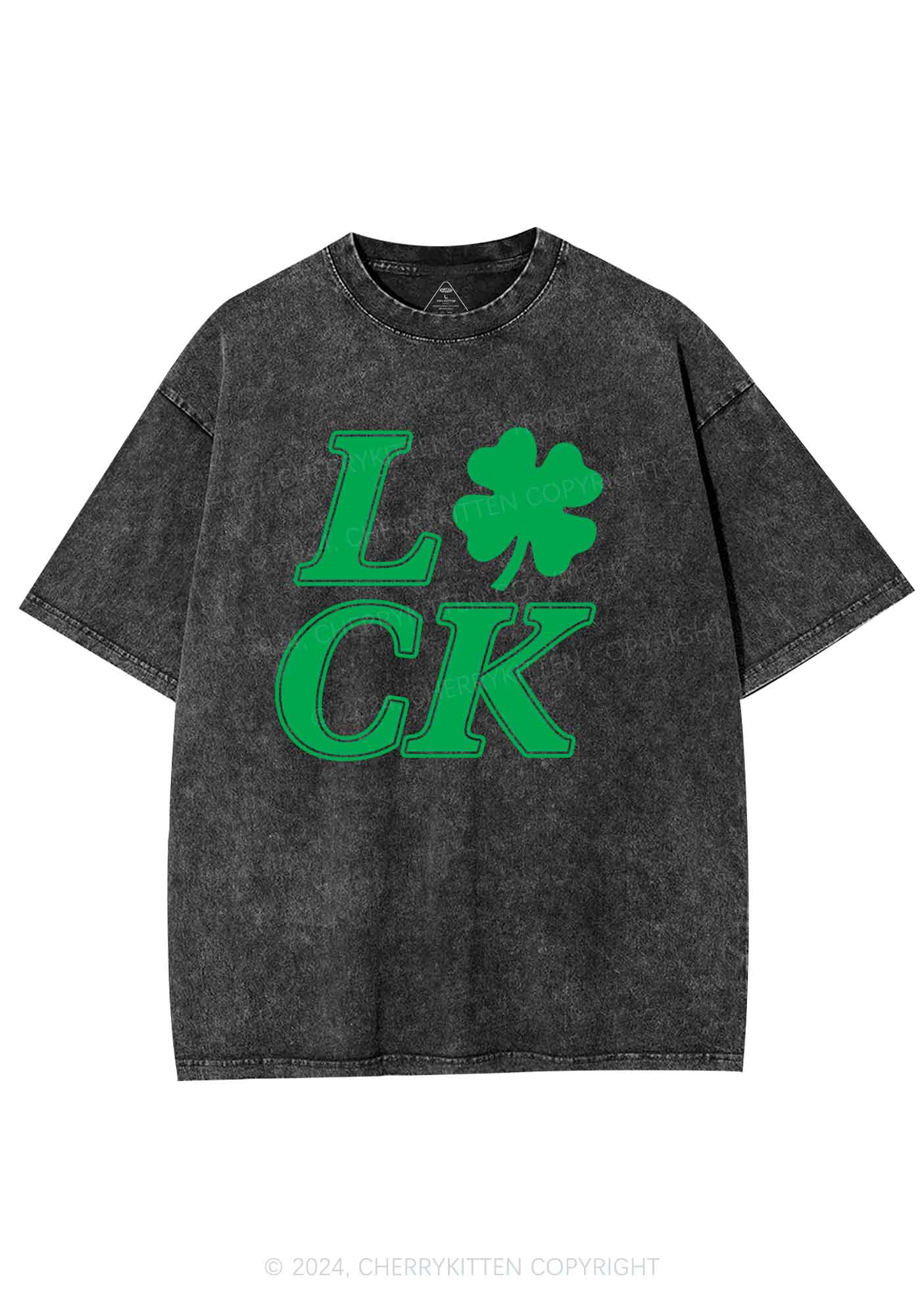 I Love CK St Patricks Y2K Washed Tee Cherrykitten