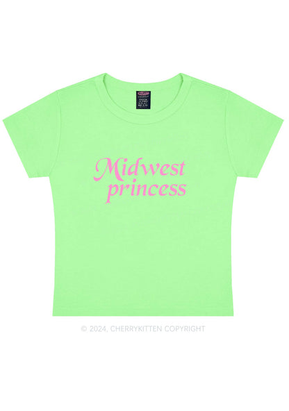 Midwest Princess Y2K Baby Tee Cherrykitten