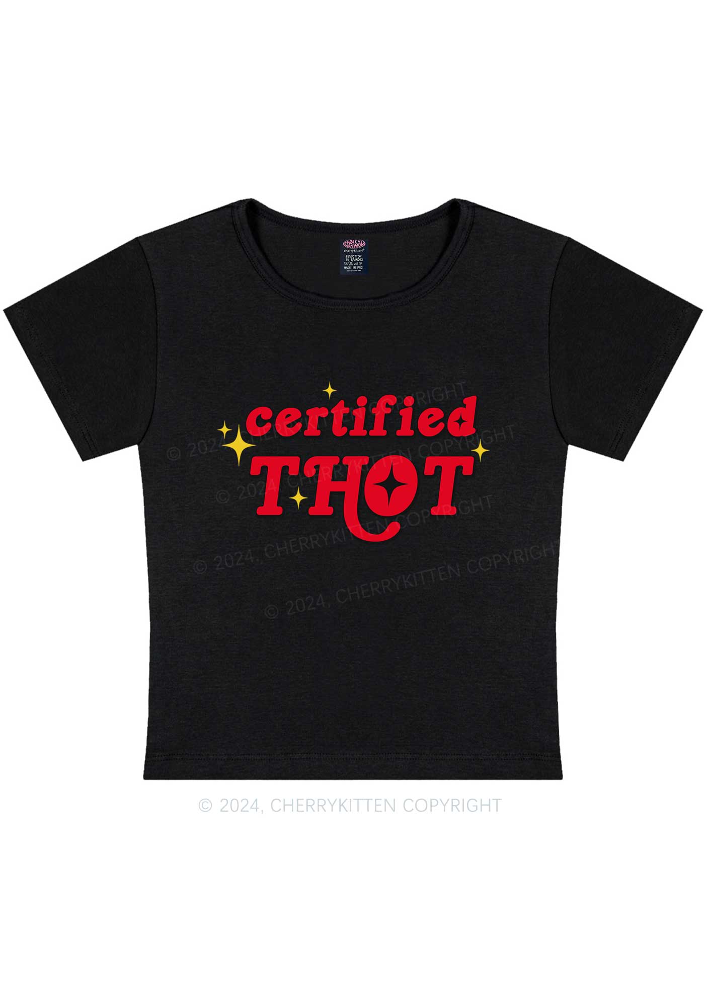 Certified Thxt Y2K Baby Tee Cherrykitten