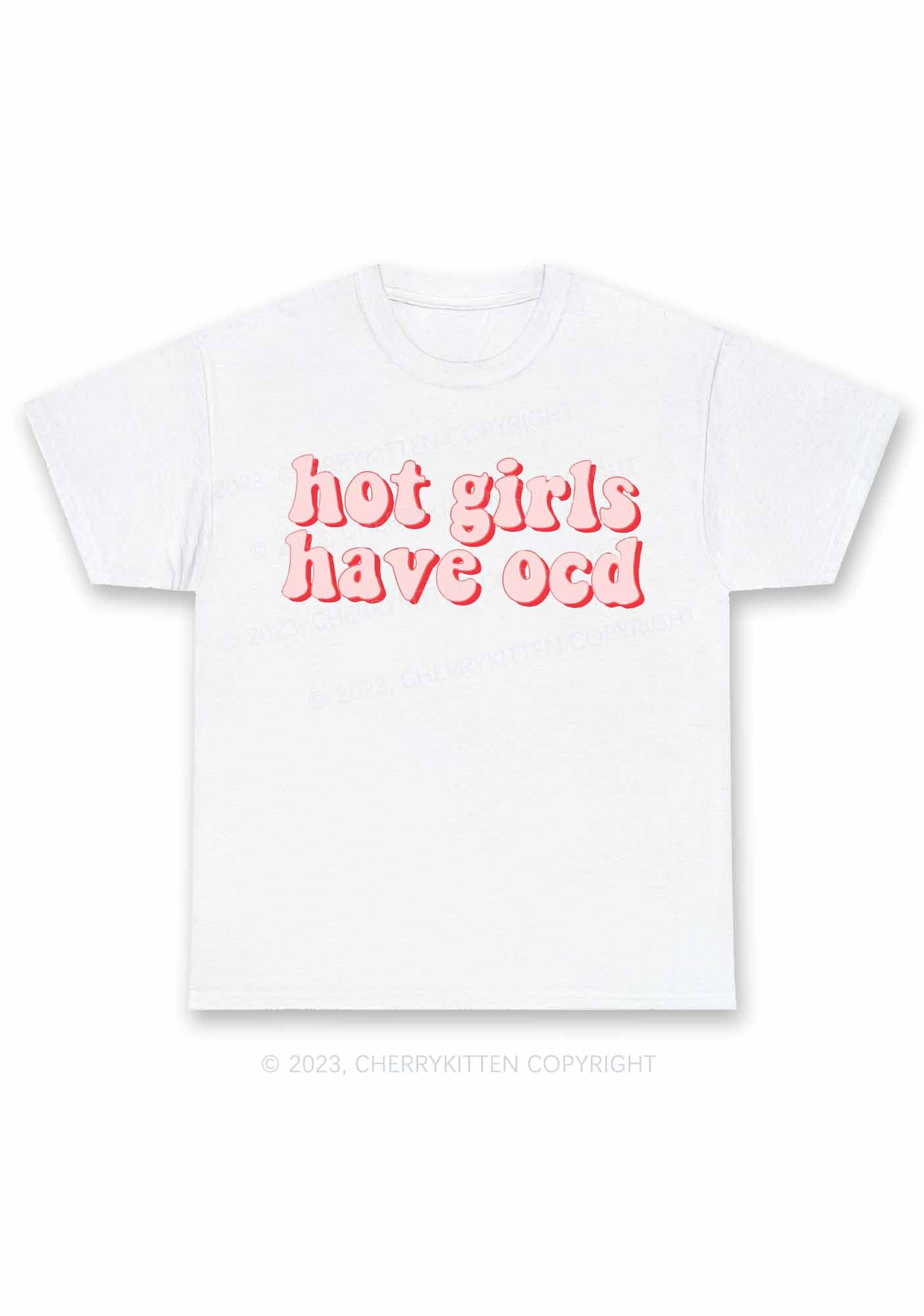 Hot Girls Have OCD Y2K Chunky Shirt Cherrykitten