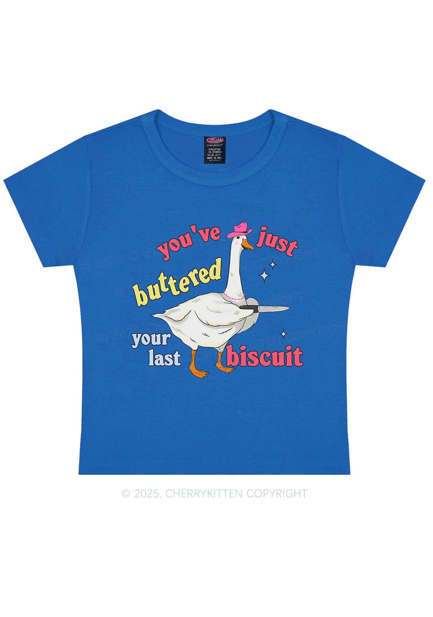 Just Buttered Last Biscuit Y2K Baby Tee Cherrykitten