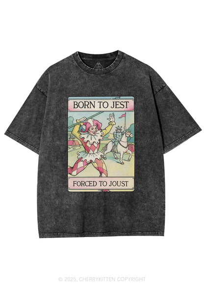 Forced To Joust Y2K Washed Tee Cherrykitten