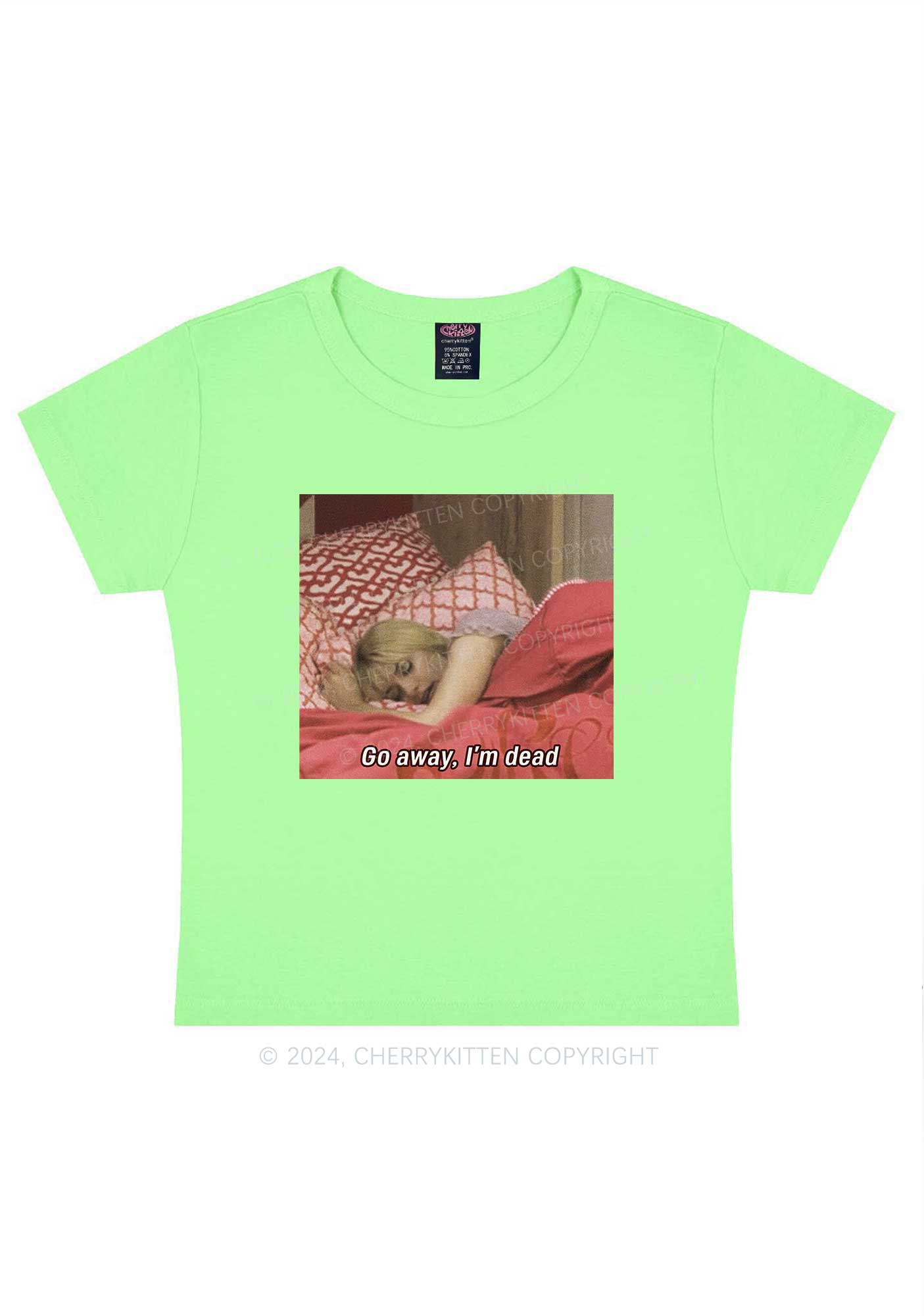 I'm Dead Y2K Baby Tee Cherrykitten