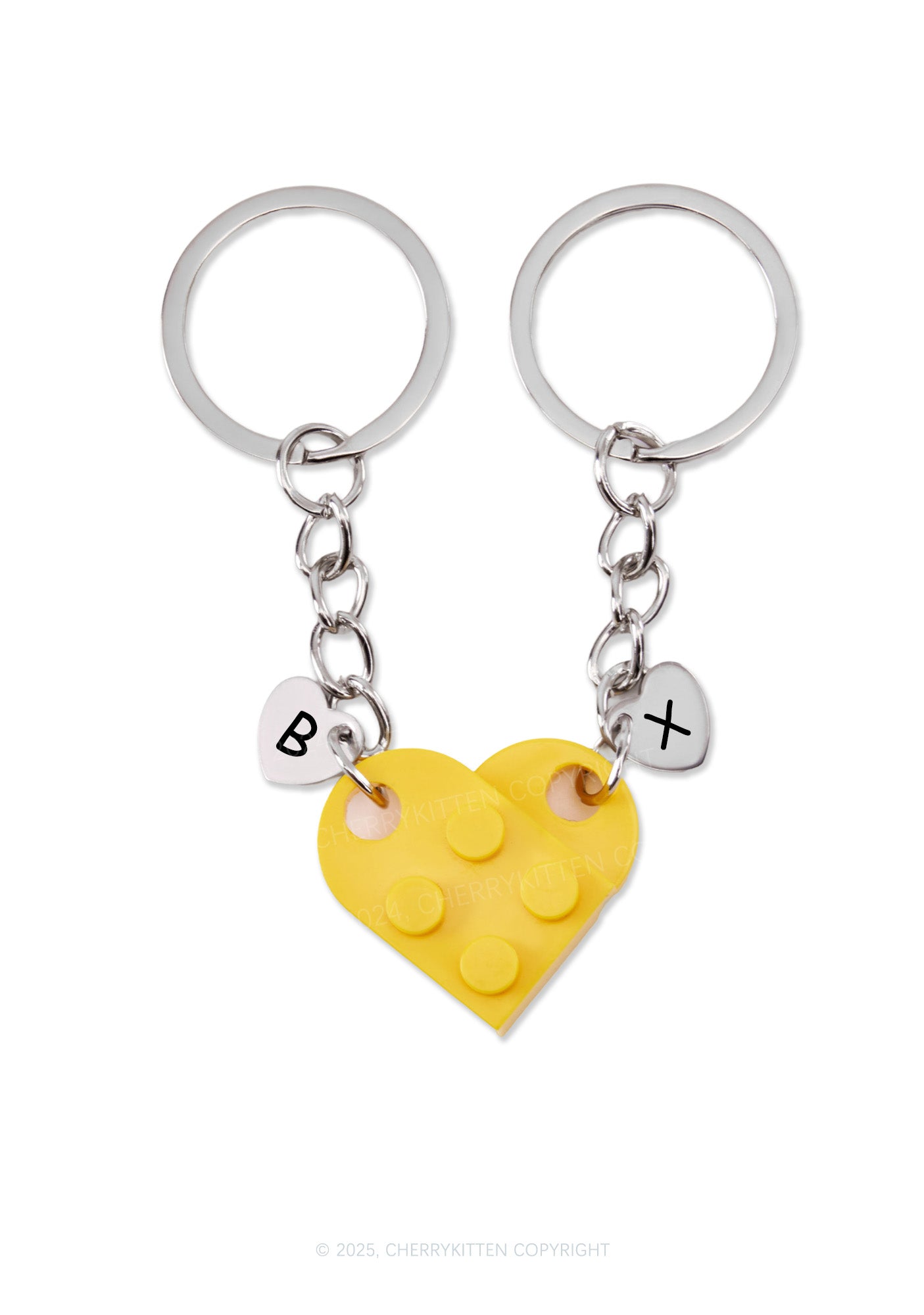 Valentine's Day Custom Love Building Block Y2K Keychain Cherrykitten