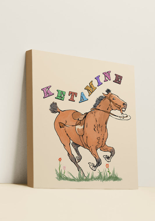 Orange Pony Y2K Canvas Wall Art Cherrykitten