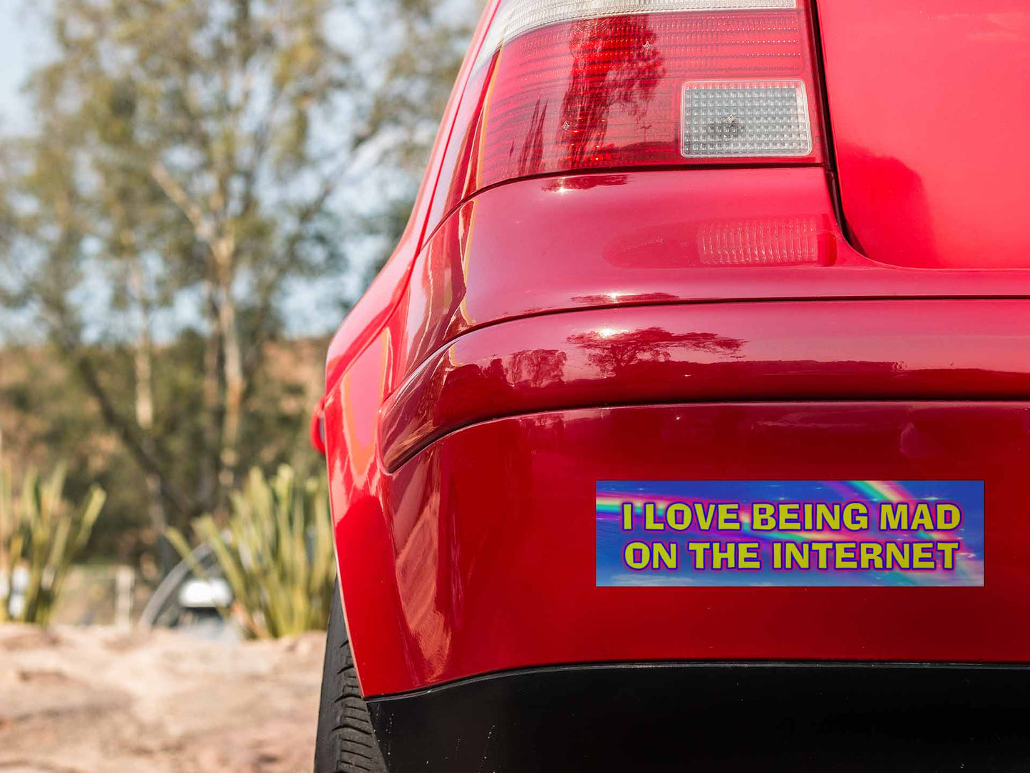 I Love Being Mad Y2K Car Bumper Magnet Cherrykitten