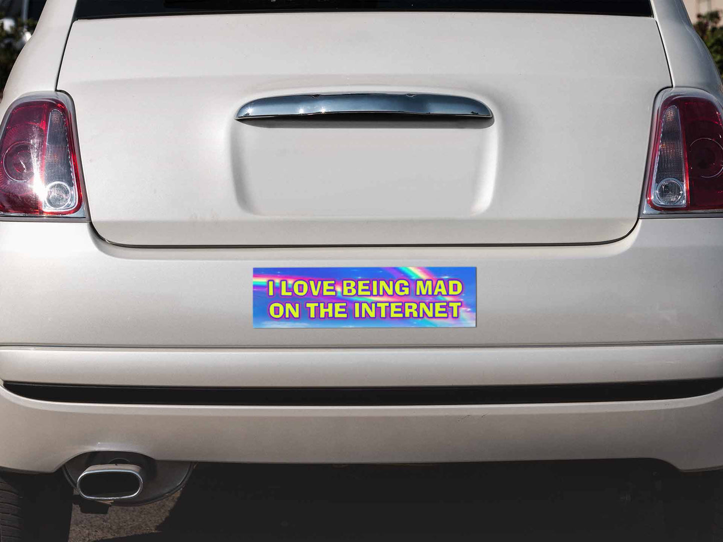 I Love Being Mad Y2K Car Bumper Magnet Cherrykitten