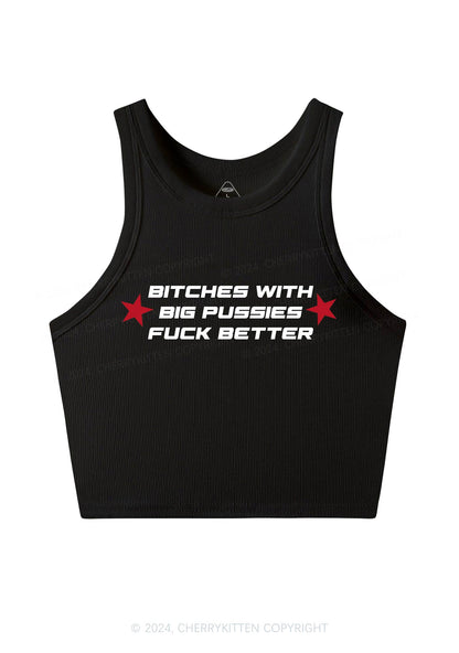 Big Puxxies Bxxch Y2K Crop Tank Top Cherrykitten