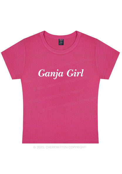 Ganja Girl Y2K Baby Tee Cherrykitten