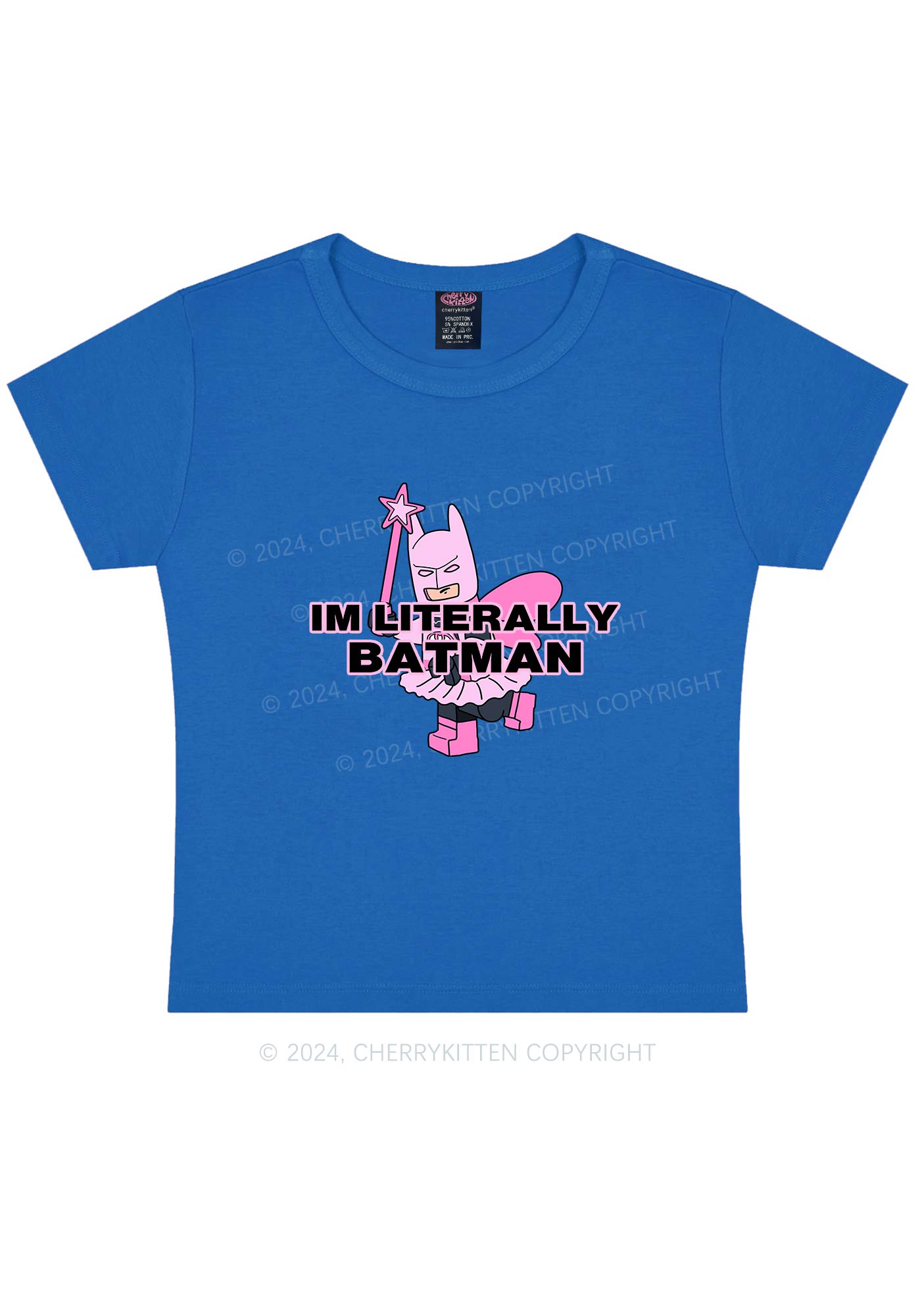 I Am A Batman Y2K Baby Tee Cherrykitten