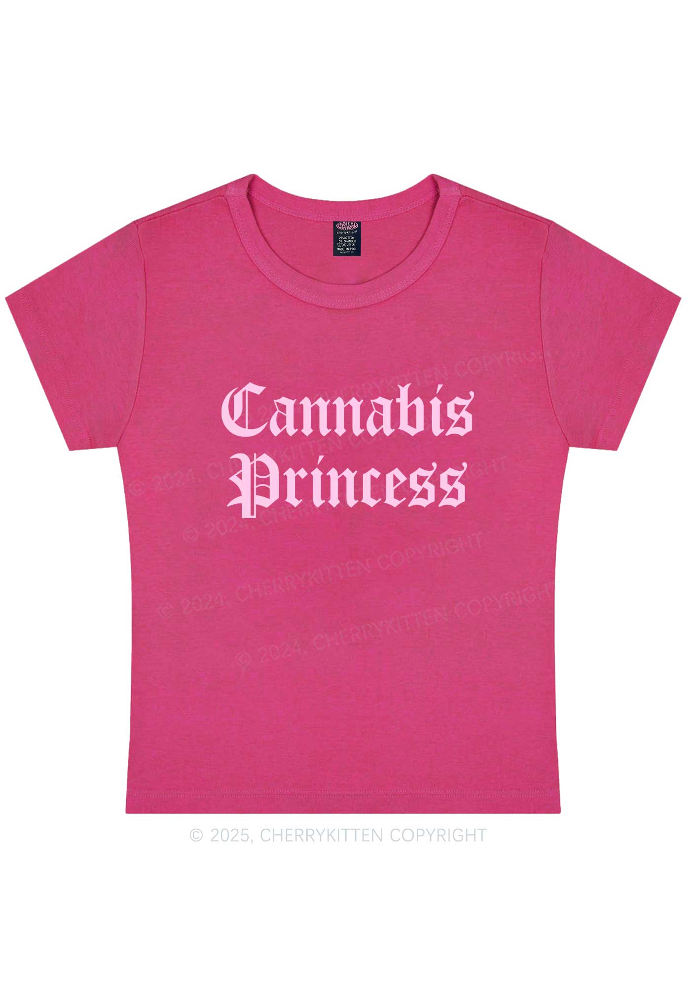 Cxnnxbis Princess Y2K Baby Tee Cherrykitten