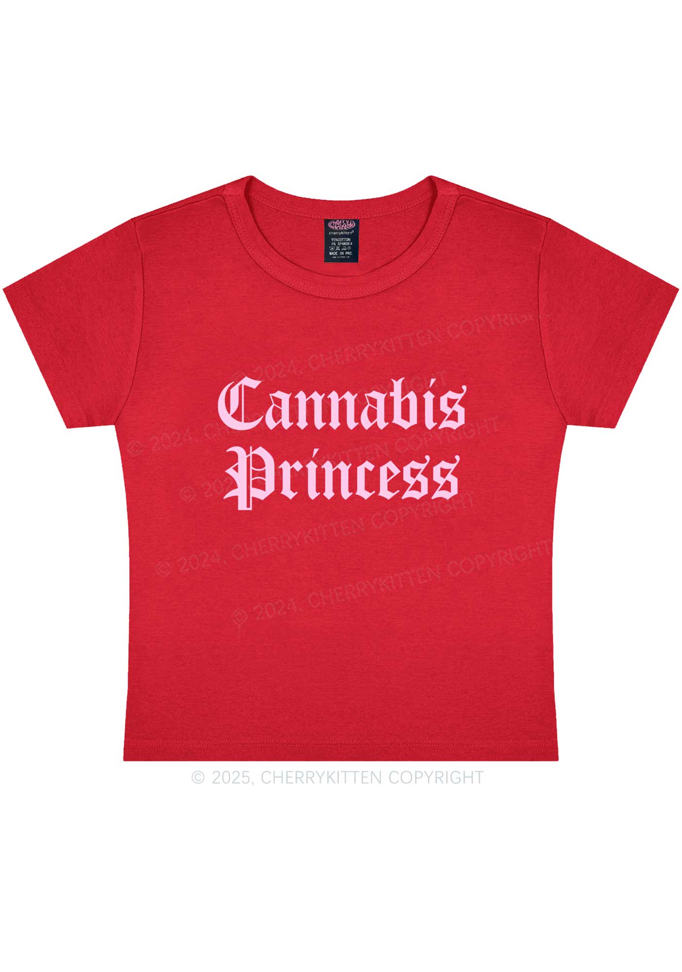 Cxnnxbis Princess Y2K Baby Tee Cherrykitten