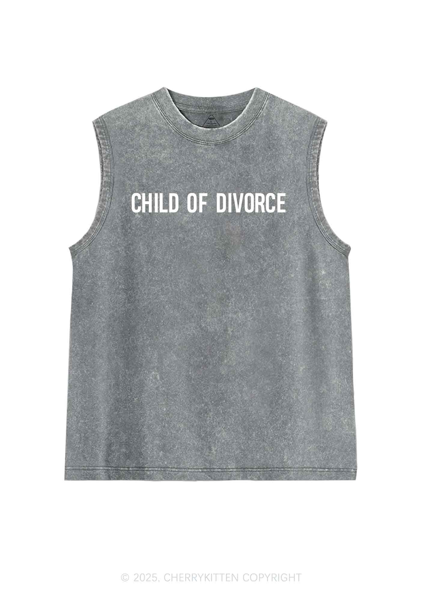 Child Of Divorce Y2K Washed Tank Cherrykitten