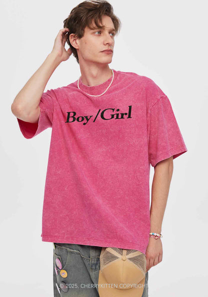 Boy Or Girl Y2K Washed Tee Cherrykitten