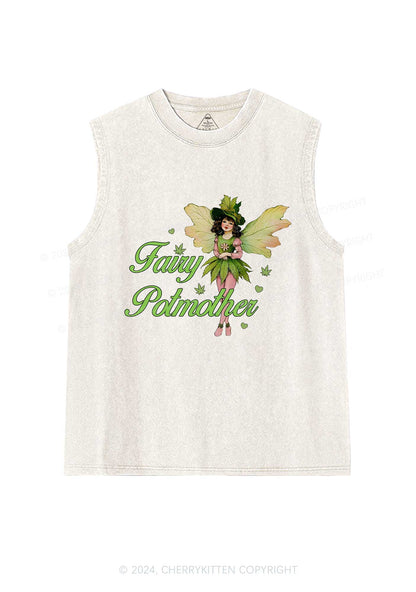 Fairy Potmother Y2K Washed Tank Cherrykitten