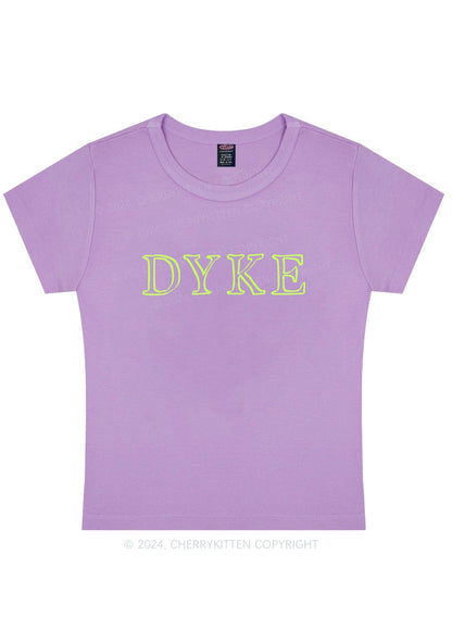 DYKE Y2K Baby Tee Cherrykitten