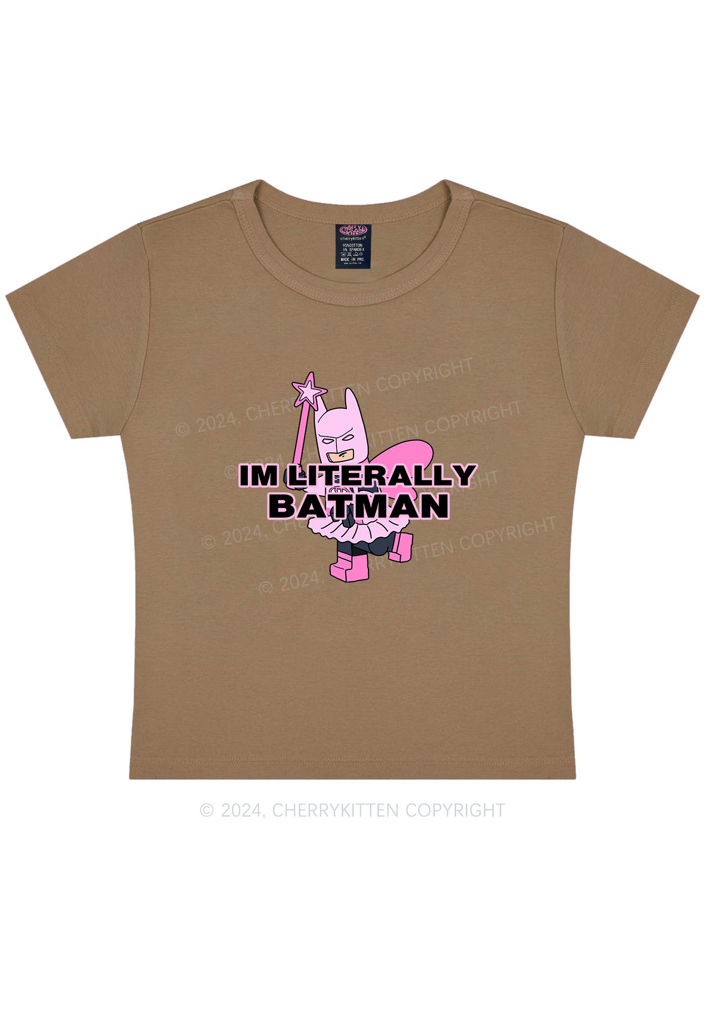 I Am A Batman Y2K Baby Tee Cherrykitten