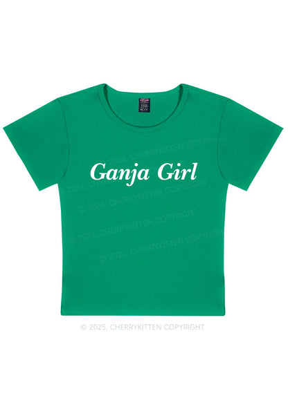 Ganja Girl Y2K Baby Tee Cherrykitten