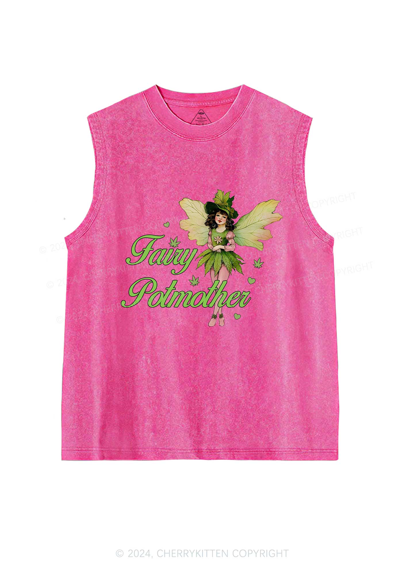 Fairy Potmother Y2K Washed Tank Cherrykitten