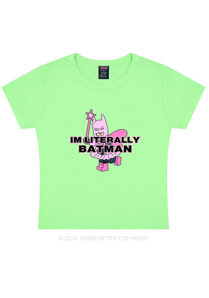 I Am A Batman Y2K Baby Tee Cherrykitten