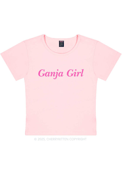 Ganja Girl Y2K Baby Tee Cherrykitten