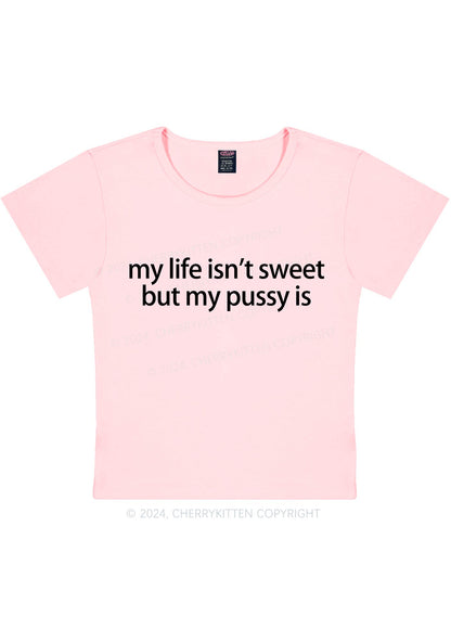 My Life Isn't Sweet Y2K Baby Tee Cherrykitten