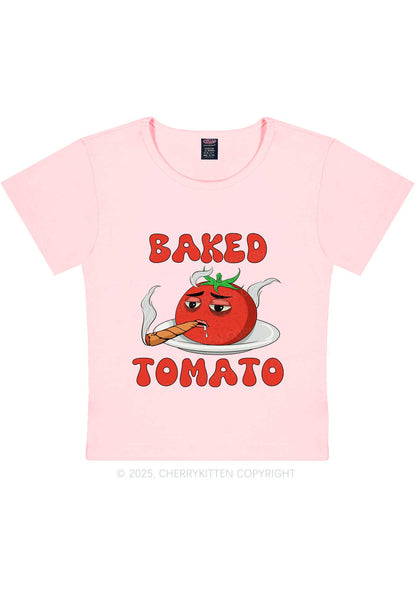 Baked Tomato Y2K Baby Tee Cherrykitten