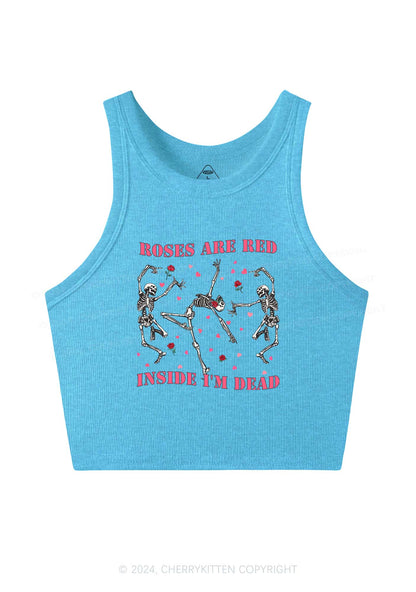 Inside Im Dead Y2K Valentine's Day Crop Tank Top Cherrykitten