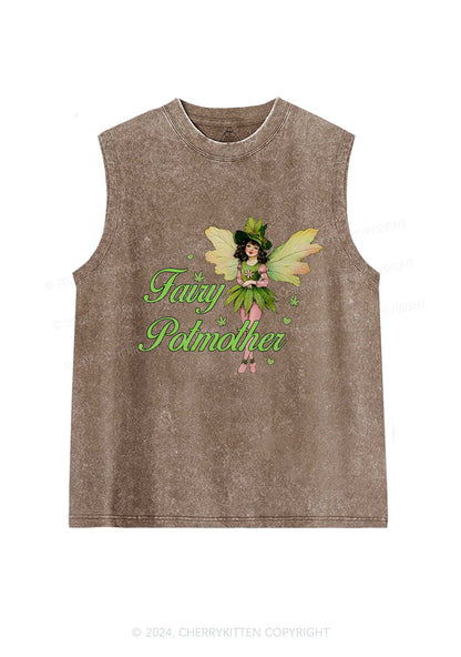 Fairy Potmother Y2K Washed Tank Cherrykitten