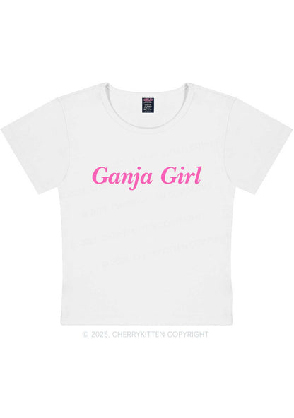 Ganja Girl Y2K Baby Tee Cherrykitten