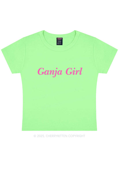 Ganja Girl Y2K Baby Tee Cherrykitten