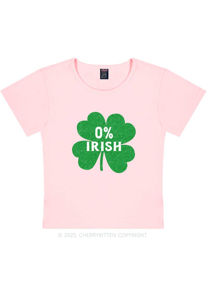 Zero Percent Irish St Patricks Y2K Baby Tee Cherrykitten