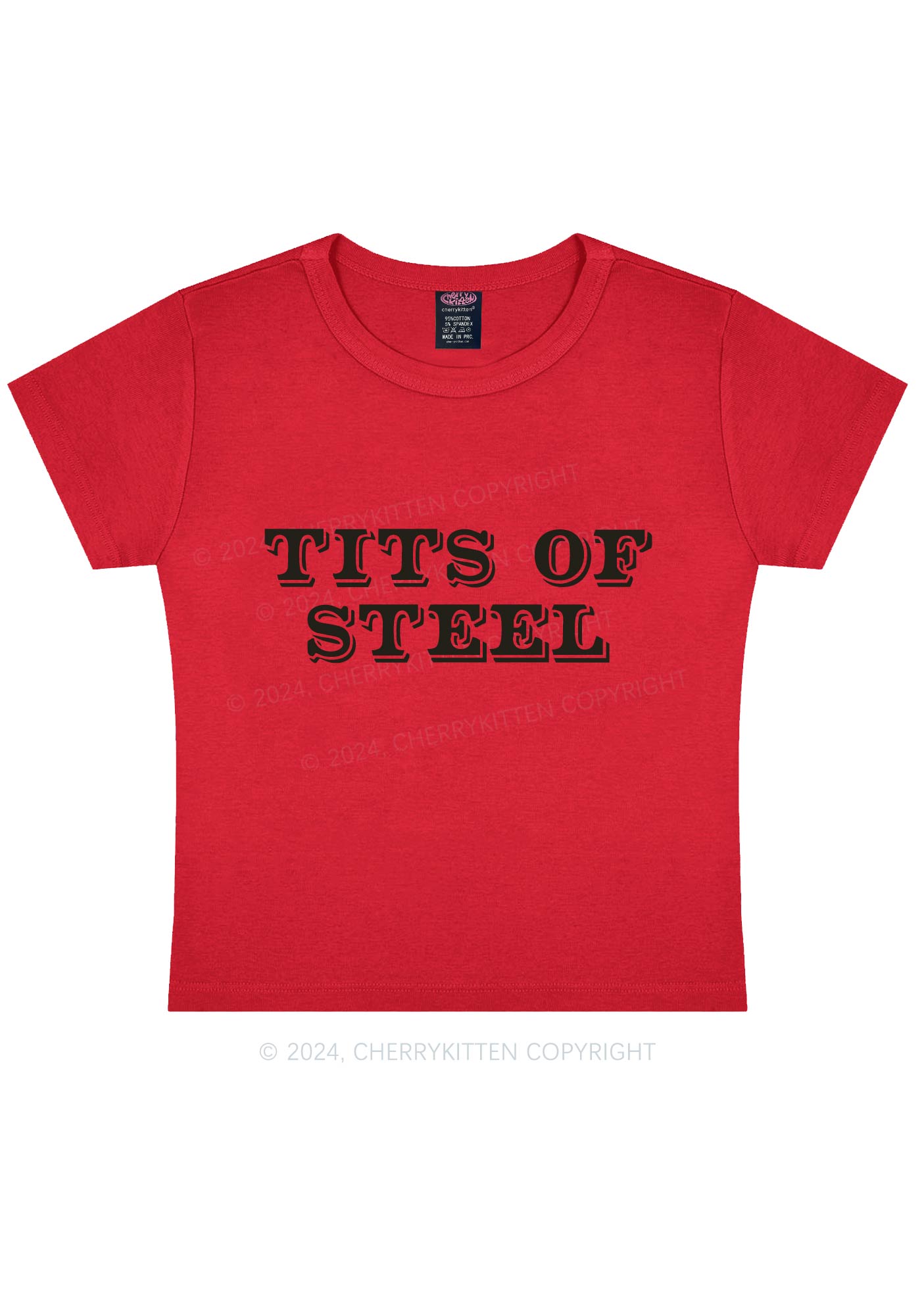 Txts Of Steel Y2K Baby Tee Cherrykitten