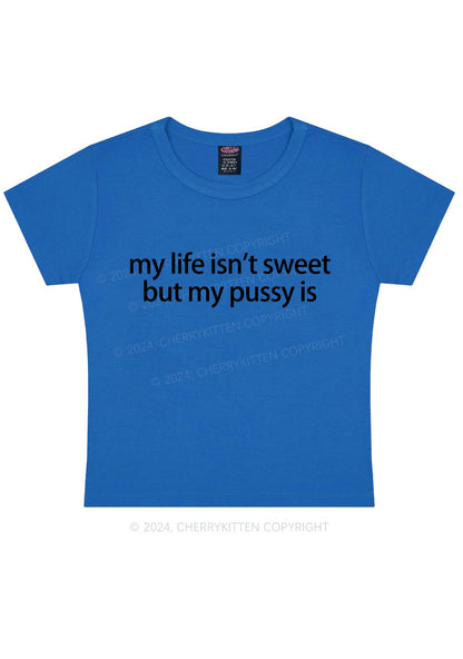 My Life Isn't Sweet Y2K Baby Tee Cherrykitten